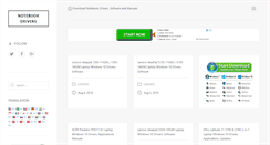 Desktop Screenshot of notebook-driver.com