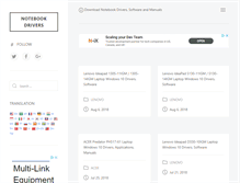 Tablet Screenshot of notebook-driver.com